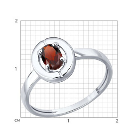 Кольцо SOKOLOV - Серебро 925, Гранат (арт. 92014842)