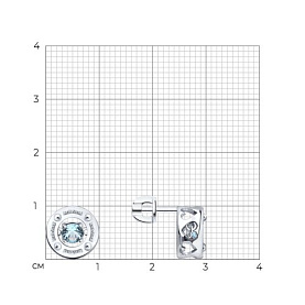 Серьги SOKOLOV - Серебро 925, Бриллианит (арт. 94027762)