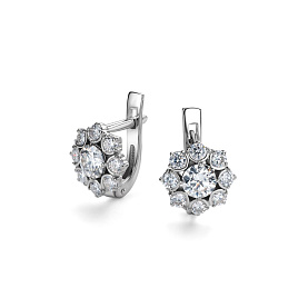 Серьги Дар - Серебро 925, Фианит (арт. С-5175рс1612800)