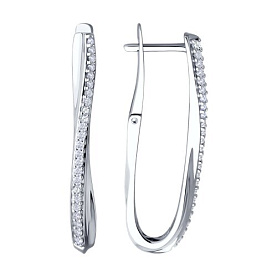 Серьги Diamant - Серебро 925, Фианит (арт. 94-120-02076-1)