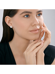 Серьги SOKOLOV - Серебро 925, Фианит (арт. 94027150-91)