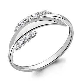 Кольцо Аквамарин - Серебро 925, Фианит (арт. 67751А.5)