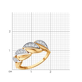 Кольцо SOKOLOV - Золото 585, Фианит (арт. 019807)