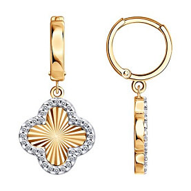 Серьги SOKOLOV - Серебро 925, Фианит (арт. 93022565)