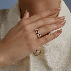 Кольцо SOKOLOV - Золото 585, Фианит (арт. 019820)