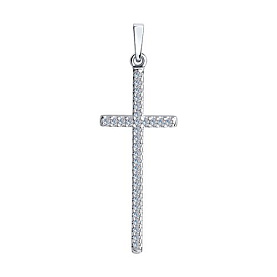 Подвеска SOKOLOV - Серебро 925, Фианит (арт. 94032446)