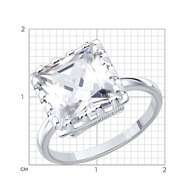 Кольцо SOKOLOV - Серебро 925, Фианит (арт. 94014860)