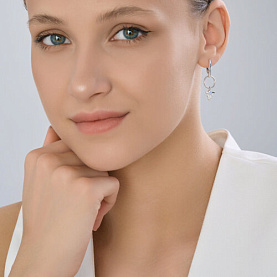 Серьги Diamant - Серебро 925, Фианит (арт. 94-121-00095-1)