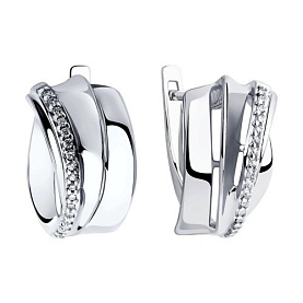 Серьги Diamant - Серебро 925, Фианит (арт. 94-120-00419-1)