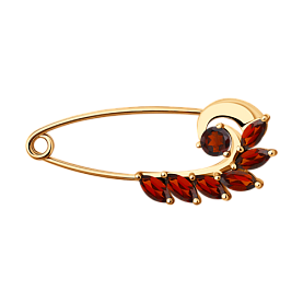 Булавка SOKOLOV - Золото 375, Гранат (арт. 37740109)