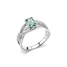 Кольцо Дар - Серебро 925, Синтетический муассанит, Фианит (арт. К-5160рс1613900)