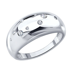 Кольцо SOKOLOV - Серебро 925, Фианит (арт. 94014934)