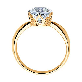 Кольцо SOKOLOV - Серебро 925, Swarovski (арт. 89010098)