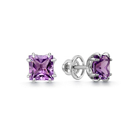 Серьги Дар - Серебро 925, Аметист (арт. С-5262рс401)