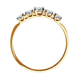 Кольцо Diamant - Золото 585, Фианит (арт. 51-110-02274-1)