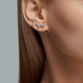 Серьги SOKOLOV - Серебро 925, Фианит (арт. 94026199)