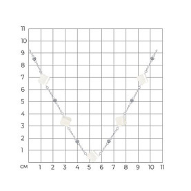 Колье SOKOLOV - Серебро 925, Перламутр, Фианит (арт. 83070050)