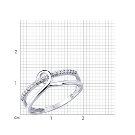 Кольцо SOKOLOV - Серебро 925, Фианит (арт. 94014836)