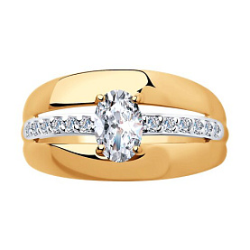 Кольцо SOKOLOV - Серебро 925, Фианит (арт. 93010499)