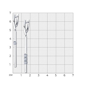 Серьги SOKOLOV - Серебро 925, Фианит (арт. 94023856)