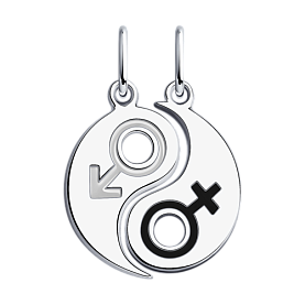 Подвеска Diamant - Серебро 925, Эмаль (арт. 94-130-01586-1)