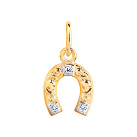 Подвеска SOKOLOV - Золото 585, Фианит (арт. 033097)