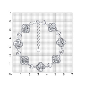 Браслет SOKOLOV - Серебро 925, Фианит (арт. 94051607)