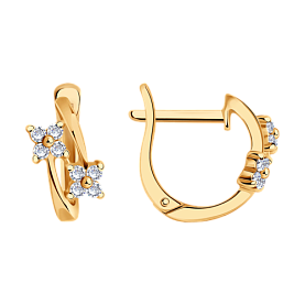 Серьги SOKOLOV - Серебро 925, Фианит (арт. 93020026)