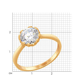 Кольцо SOKOLOV - Серебро 925, Фианит (арт. 93011099)