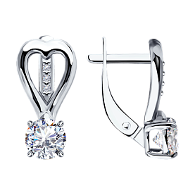 Серьги Diamant - Серебро 925, Фианит (арт. 94-120-01551-1)