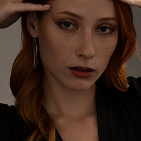 Серьги SOKOLOV - Серебро 925, Гранат (арт. 92022187)