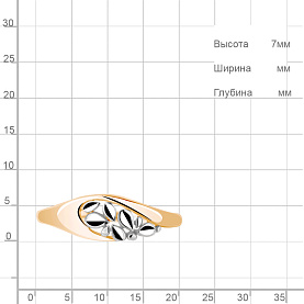 Кольцо Аквамарин - Серебро 925 (арт. 54710.6)