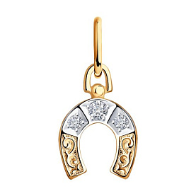 Подвеска SOKOLOV - Золото 585, Фианит (арт. 030405)
