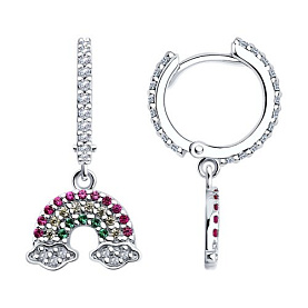 Серьги SOKOLOV - Серебро 925, Фианит (арт. 94026742)