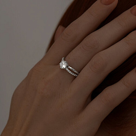 Кольцо SOKOLOV - Серебро 925, Фианит (арт. 94013762)