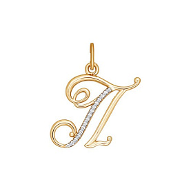 Подвеска SOKOLOV - Золото 585, Фианит (арт. 034538)