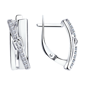 Серьги Diamant - Серебро 925, Фианит (арт. 94-120-00802-1)