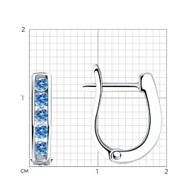 Серьги SOKOLOV - Серебро 925, Фианит (арт. 94026404)