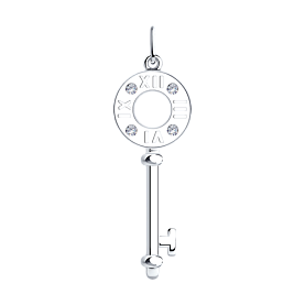 Подвеска SOKOLOV - Серебро 925, Фианит (арт. 94032599)