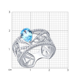 Кольцо SOKOLOV - Серебро 925, Фианит (арт. 94014604)