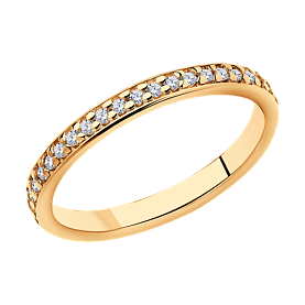 Кольцо SOKOLOV - Серебро 925, Фианит (арт. 93010189)