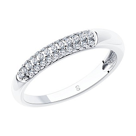 Кольцо SOKOLOV - Серебро 925, Фианит (арт. 94012664)