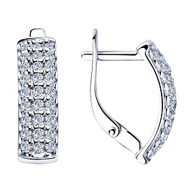 Серьги Diamant - Серебро 925, Фианит (арт. 94-120-01644-1)