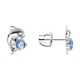 Серьги SOKOLOV - Серебро 925, Фианит (арт. 94020543)