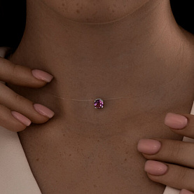 Колье SOKOLOV - Серебро 925, Аметист (арт. 92070054)