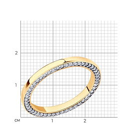 Кольцо Diamant - Серебро 925, Фианит (арт. 93-110-02030-2)