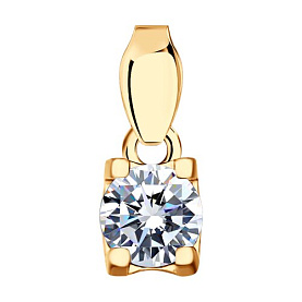 Подвеска SOKOLOV - Серебро 925, Фианит (арт. 93030229)