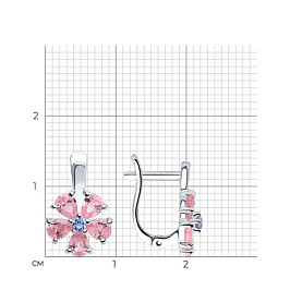 Серьги SOKOLOV - Серебро 925, Фианит (арт. 94023517)