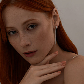 Серьги SOKOLOV - Серебро 925, Фианит (арт. 94025973)