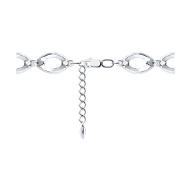 Браслет Diamant - Серебро 925, Аметист (арт. 94-350-00680-2)